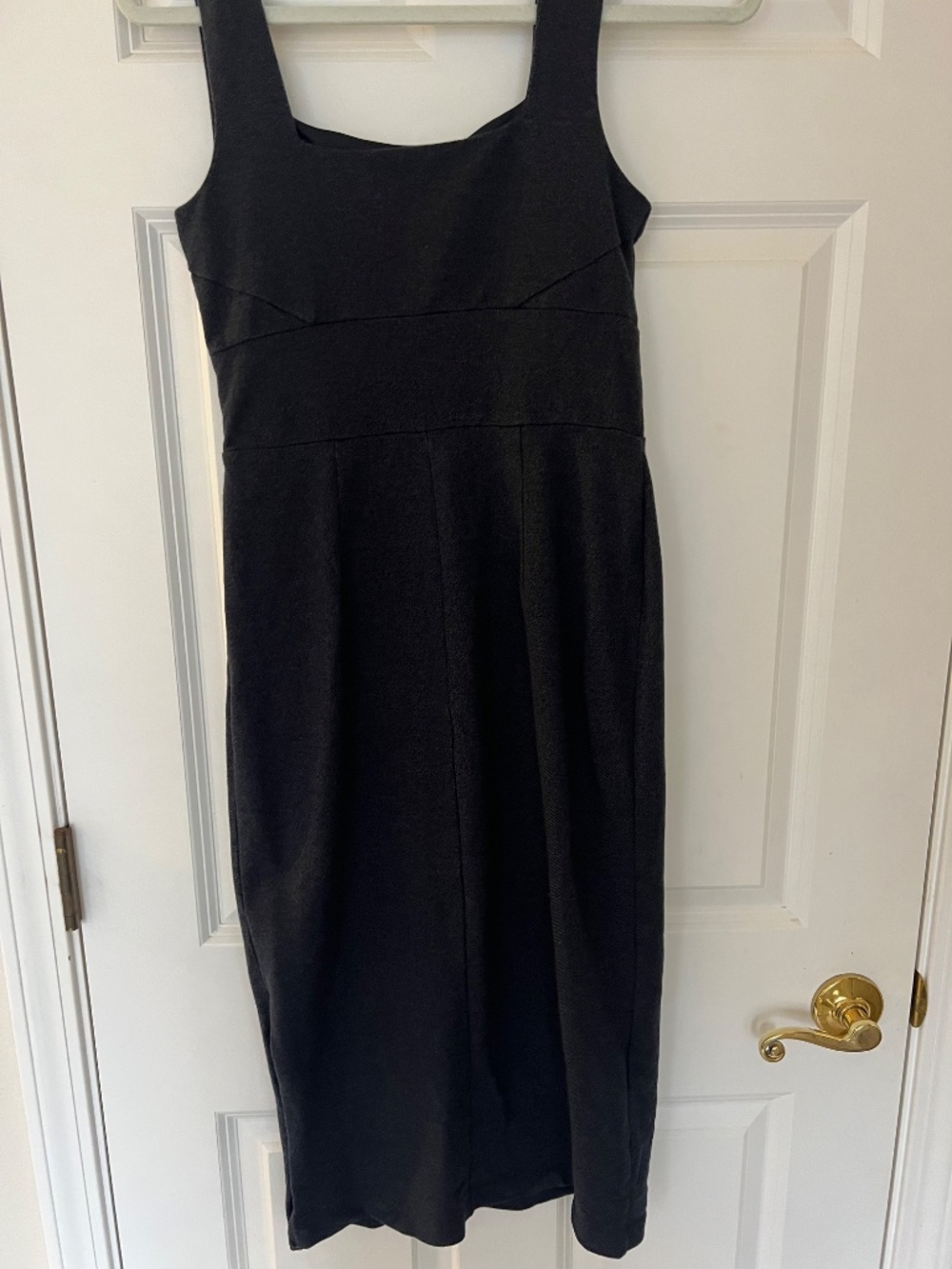 Banana Republic Stretch Denim Sheath Dress Size 2 Navy Below-Knee Midi - Picture 5 of 7